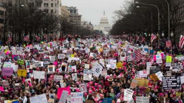 Las calles de Washington estaban abarrotadas de manifestantes.