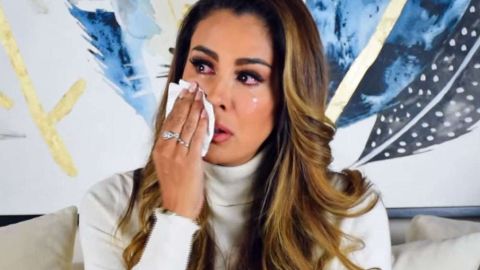 Ninel Conde lloró ante las cámaras.