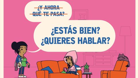 La campaña de concientización y los entrenamientos ayudan a las personas a elegir las mejores palabras para ayudar a alguien que lo necesita.