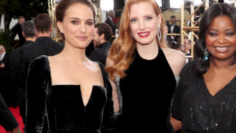 Las mujeres de Hollywood se unieron contra el abuso en la Red Carpet