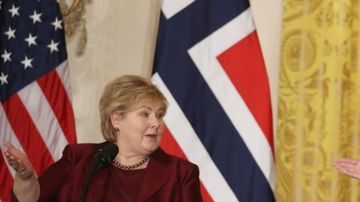 Los comentarios de Donald Trump llegaron un día después de que el presidente elogió a Noruega durante una visita de su primera ministra, Erna Solberg.