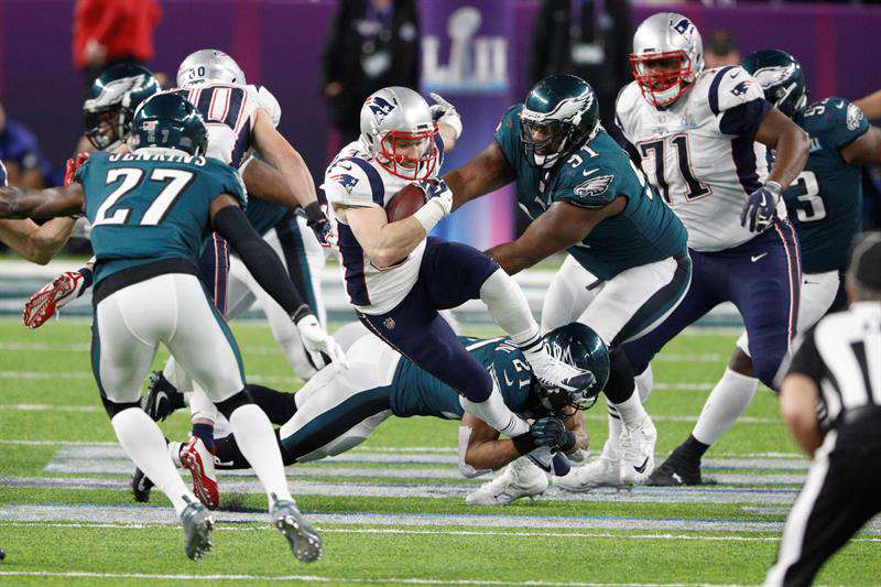 El juego entre los New England Patriots y los Philadelphia Eagles superó varios récords. (Foto: EFE/EPA/ERIK S. LESSER) 