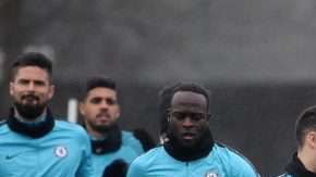 El Chelsea se prepara para su choque con el FC Barcelona en la ida de los octavos de final de la Champions en Stamford Bridge. (Foto: EFE/ Andy Rain)