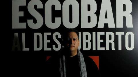 Juan Pablo Escobar, hijo del narcotraficante colombiano Pablo Escobar, en Madrid durante la presentación del documental “Escobar al descubierto”.