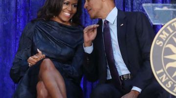 Barack Obama junto a su esposa Michelle Obama.