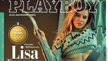 Lisa Zimmermann apareció en la portada de la revista Playboy