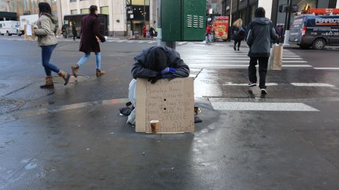 Desamparados en las calles.