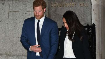 Meghan Markle y el principe Enrique.