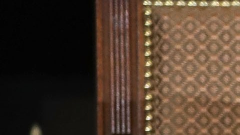 La tarjeta del presidente Trump para no olvidar temas a tratar.
