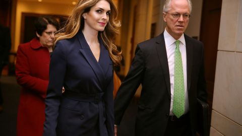 Hope Hicks es la directora de Comunicaciones del presidente Trump.