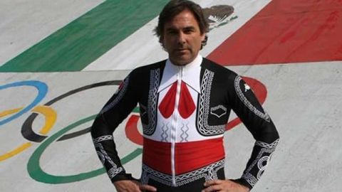 Hubertus Von Hohenlohe y su atuendo en los Juegos Olímpicos de Invierno de Sochi, Rusia.
