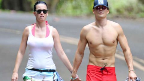 Katy Perry y Orlando Bloom.