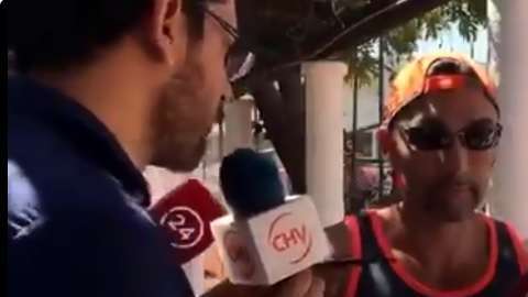 El extenista chileno Marcelo Ríos tuvo n desencuentro con la prensa