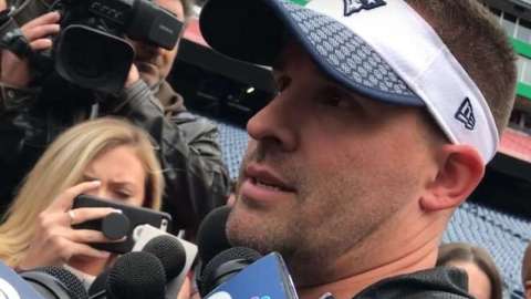 El coordinador ofensivo de los New England Patriots, Josh McDaniels.