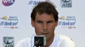 Rafael Nadal se retiró este martes del Abierto Mexicano de Tenis.