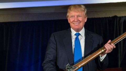 Trump fue el candidato de la NRA durante las elecciones de 2016.