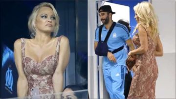 Pamela Anderson y Adil Rami mantienen una estrecha relación amorosa