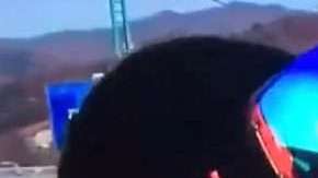 El beso de los Juegos Olímpicos de Invierno de PyeongChang 2018.