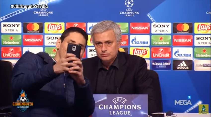 Un aficionado sorprendió a José Mourinho con una selfie