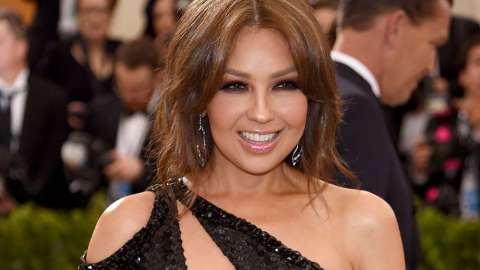 Thalía durante la Met Gala 2017