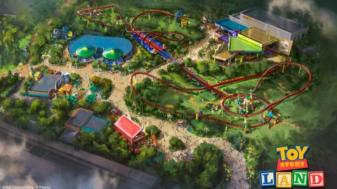 Dibujo de cómo quedará Toy Story Land.