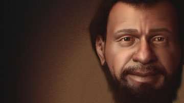 La recreación elaborada por Cícero Moraes muestra que los judíos que vivían en Medio Oriente en el siglo I tenían la piel, el cabello y los ojos oscuros. CÍCERO MORAES/BBC BRASIL