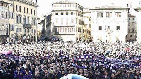 El cortejo funebre de David Astori. EFE