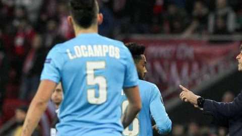 Hasta el Athletic de Bilbao se sorprendió de la jugada del Olympique de Marsella en San Mamés. (Foto: EFE/MIGUEL TOÑA)