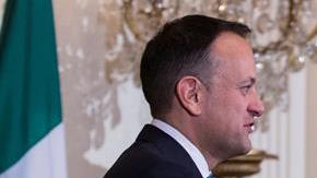 Leo Varadkar, primer ministro de Irlanda, junto a Trump. EFE