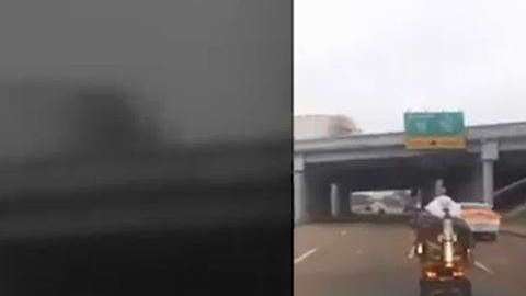 No había quien detuviera a la intrépida abuela.