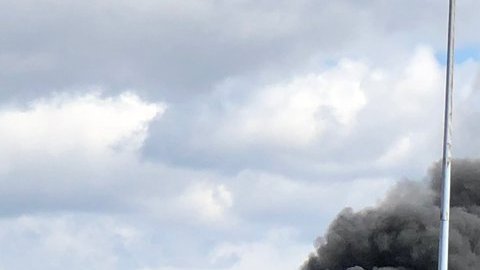 Incendio en estación LIRR en Jamaica