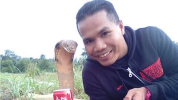 Abu habitualmente publicaba en sus redes sociales fotos donde se lo veía con serpientes.