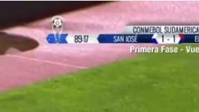 Johan Padilla, portero de El Nacional, fingió agresión del árbitro