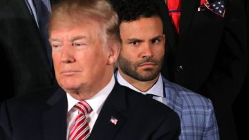 José Altuve en la visita a Trump. Chip Somodevilla/Getty Images