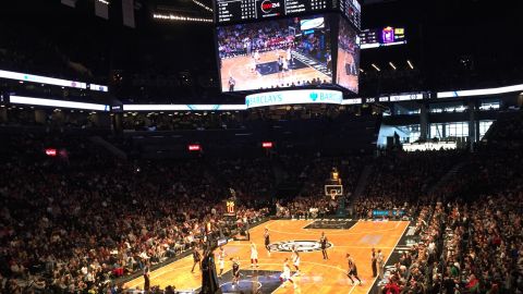 El Barclays Center durante el Nets - Cavs.
