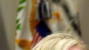 La secretaria Kirstjen Nielsen y el presidente Enrique Peña Nieto.