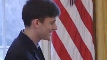 Kyle Kashuv tuvo una visita especial a la Casa Blanca.