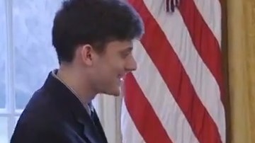 Kyle Kashuv tuvo una visita especial a la Casa Blanca.