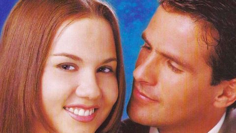 Michelle Vieth y Hector Soberón en la telenovela "Mi pequeña traviesa"