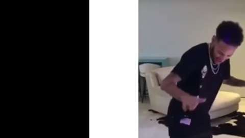 Neymar se puso a bailar sin muletas