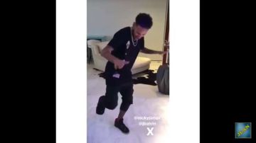 Neymar se puso a bailar sin muletas
