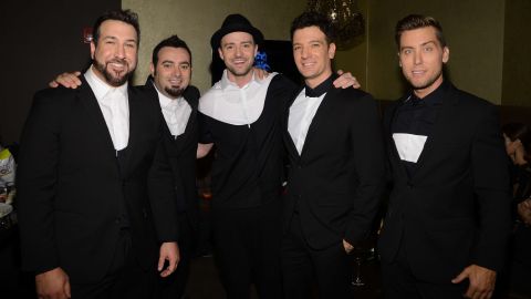 N'Sync en su reunión en el 2013 en los MTV Video Music Awards