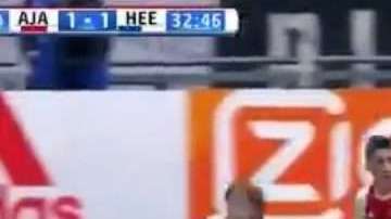Martin Odegaard, el noruego del Hereenveen holandés, cedido por el Real Madrid, también hizo un golazo.