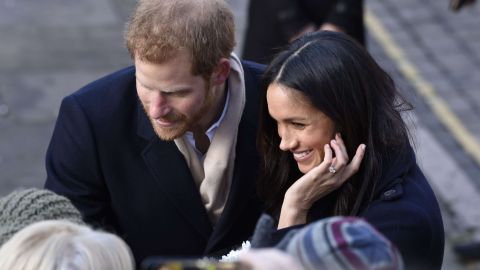 El príncipe Enrique  y Meghan Markle.