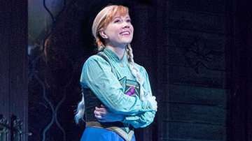 La actriz estadounidense Patti Murin interpreta a Anna en el musical de Broadway de "Frozen".