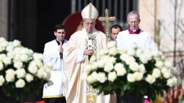 El papa Francisco en el Domingo de Resurrección.