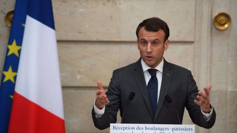 Emmanuel Macron,  presidente francés