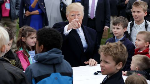 Incluso durante el "Easter Egg Roll" el presidente acusó el abuso de DACA.