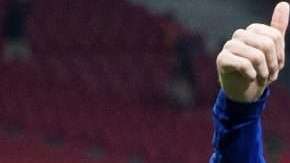 El delantero argentino del FC Barcelona, Lionel Messi, tras ganar la Copa del Rey por 5 goles a 0 al Sevilla. (Foto: EFE/Rodrigo Jiménez)