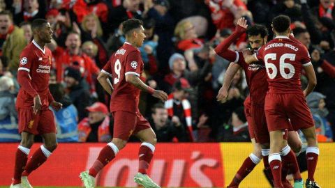 Liverpool venció 5-2 a Roma. EFE